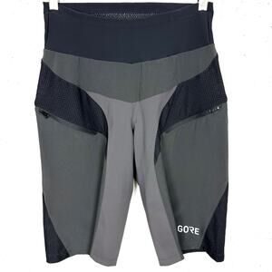 Gorewear Womens C5 Trail Light Shorts Mesh Inserts Terra Gray Black Size Small